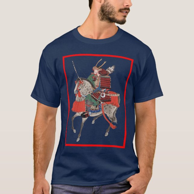 Camiseta samurai en la parte posterior del caballo (Anverso)