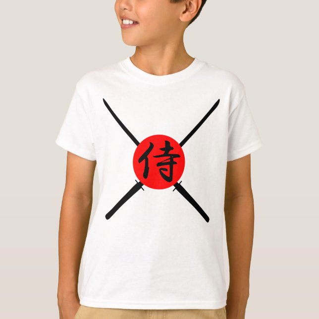 Camiseta SAMURAI - Espada y kanji (Anverso)