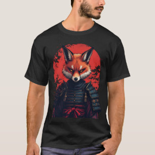 Camiseta Samurai Fox Warrior Japonés Ninja Fox Kawaii T-Sh