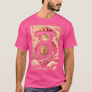 Camiseta Samurai Frog Gorra de hongos Estética Cottagecore 