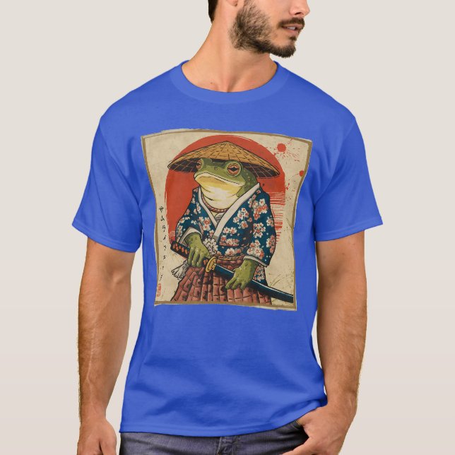 Camiseta Samurai Frog Japanese Funny Anime Gifts For Men Wo (Anverso)