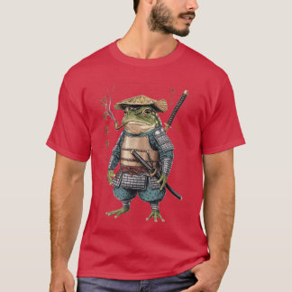 Camiseta Samurai Frog Ninja Aesthetic Japanese Katanaokyo g