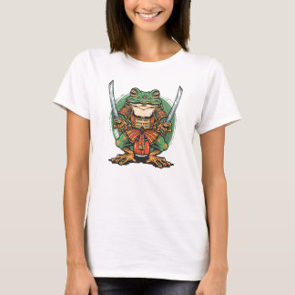 Camiseta Samurai frog warrior Basic 3/4 Sleeve Raglan T-Sh