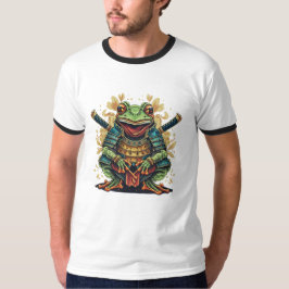 Camiseta Samurai frog warrior Basic Ringer T-Shirt