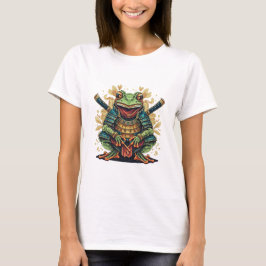 Camiseta Samurai frog warrior Womens Basic T-Shirt