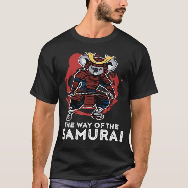 Camiseta Samurai Funny Samurai Koala Warrior Japón (Anverso)