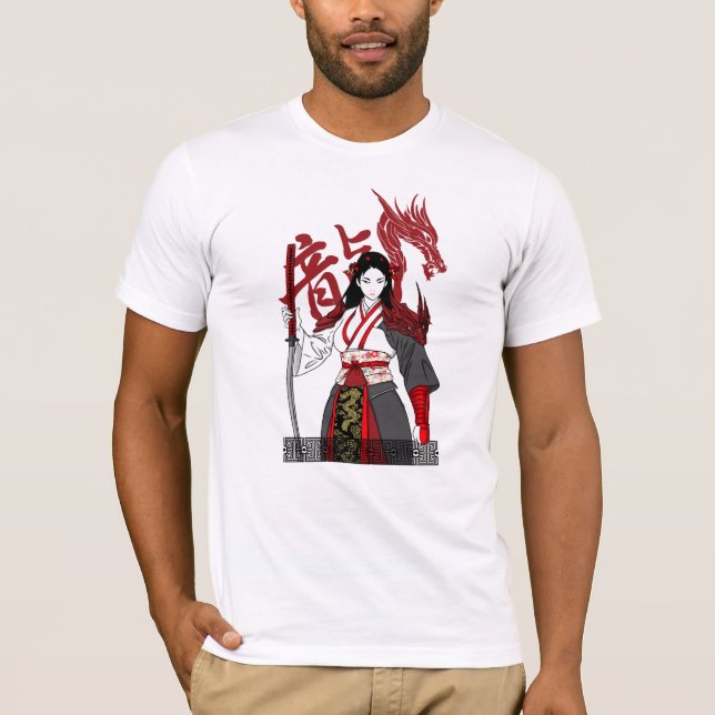 Camiseta Samurai Geisha (Anverso)