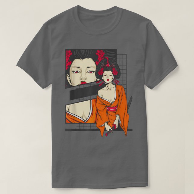 Camiseta Samurai Geisha (2) (Diseño del anverso)