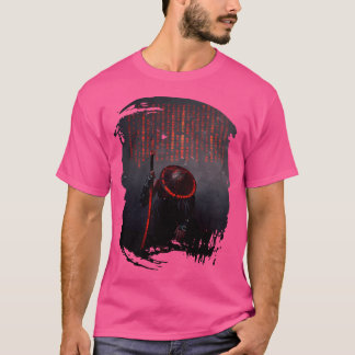 Camiseta Samurai - Guerrero japonés con espadas talladas