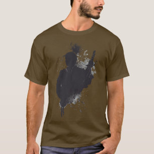 Camiseta Samurai Ink Splotch Ninjutsu Ninja Japonés Warrio