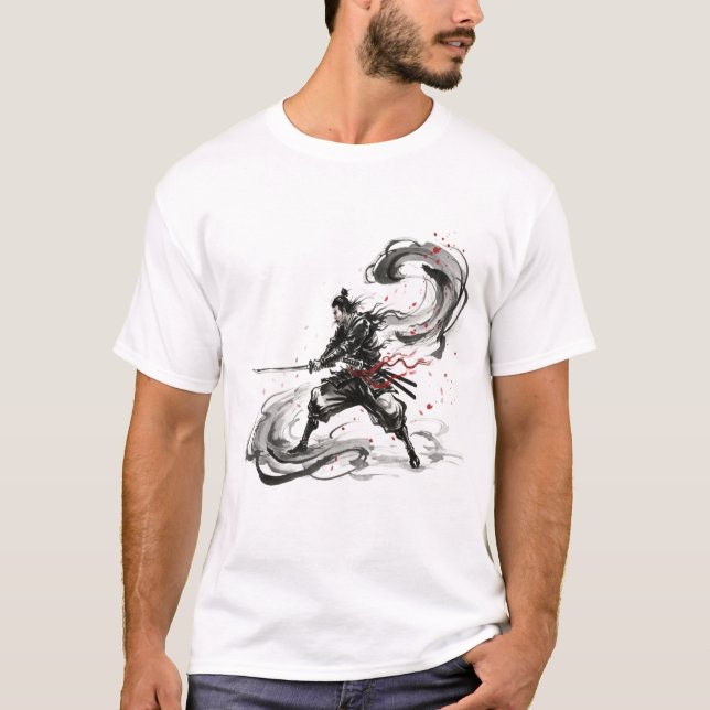 Camiseta Samurai Ink Storm (Anverso)