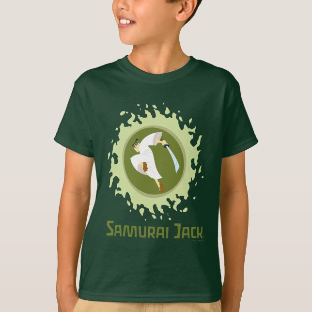 Camiseta Samurai Jack Leaping Graphic (Anverso)
