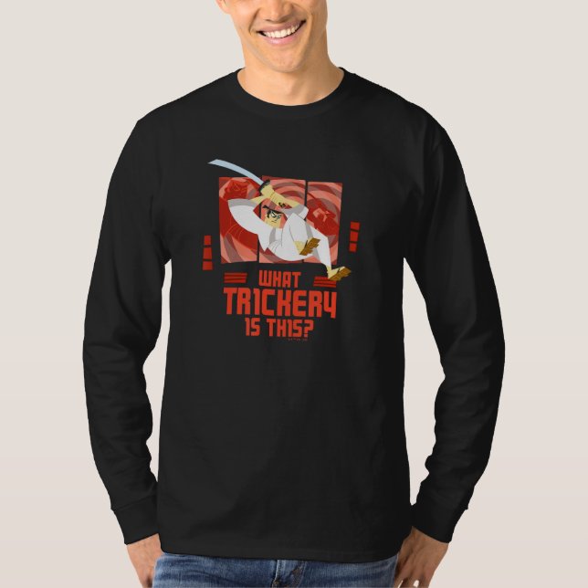 Camiseta Samurai Jack qué truco es esto (Anverso)