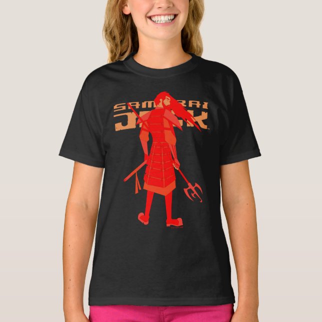 Camiseta Samurai Jack Red Warrior Graphic (Anverso)