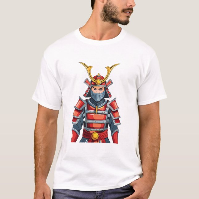 Camiseta samurái japonés (Anverso)