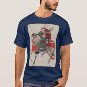 Camiseta Samurai japonés a caballo