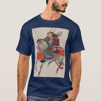 Camiseta Samurai japonés a caballo
