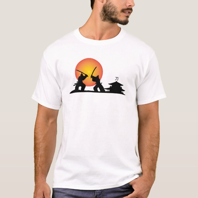 Camiseta Samurai, japonés, camiseta, creativa DAM (Anverso)