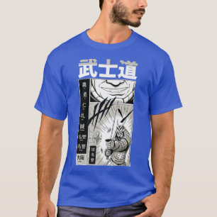 Camiseta Samurai japonés con Guay kanji Comi manga japonés