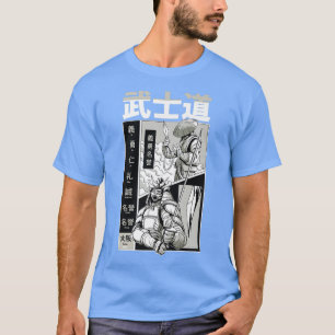 Camiseta Samurai japonés con Guay kanji Comi manga japonés
