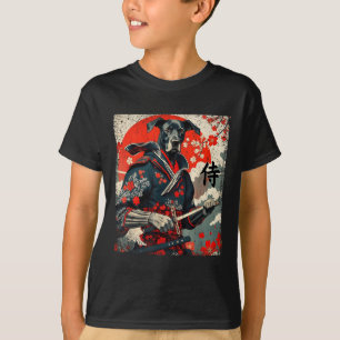 Camiseta Samurai Japonés Gran Dane Tattoo Kawaii Ukiyo-e