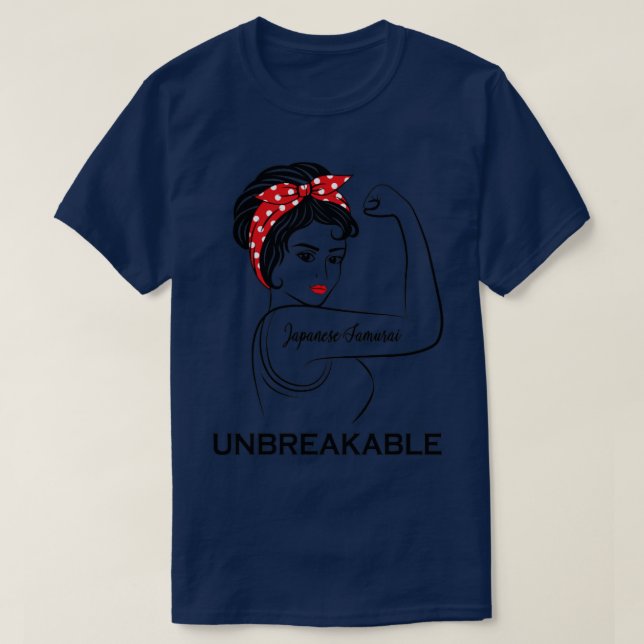 Camiseta Samurái japonés inquebrantable (Diseño del anverso)