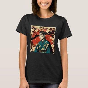 Camiseta Samurai japonés japonés de Bushido vintage