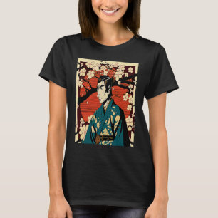 Camiseta Samurai japonés japonés de Bushido vintage