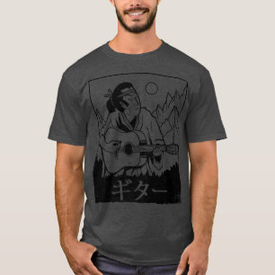 Camiseta Samurai Japonés Jugando Guitarra Bushido Code Warr
