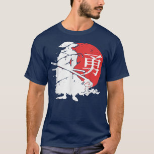 Camiseta Samurai Japonés Ninja Kanji Warrior Vintage Japón