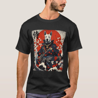 Camiseta Samurai japonés Pitbull Tattoo Kawaii Ukiyo-e Nin