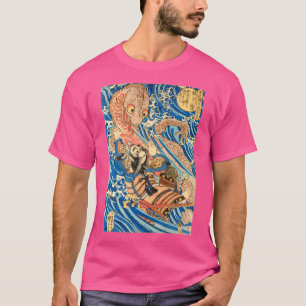 Camiseta Samurai Japonés Y Salamandra Gigante