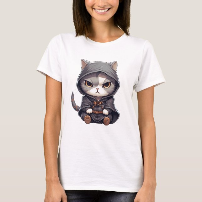 Camiseta Samurai Kitten (Anverso)