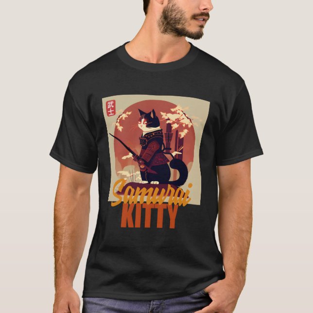 Camiseta Samurai Kitty Vs Anime La Revolución Línea (Anverso)