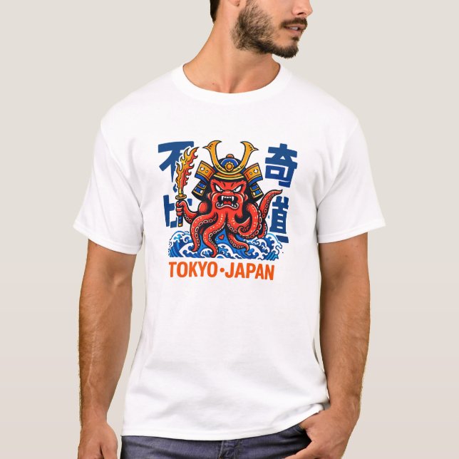 Camiseta Samurai Kraken (Anverso)