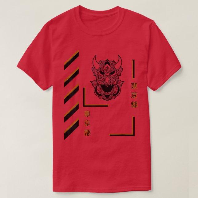 Camiseta Samurai mandala estilo verano ropa divertida (Diseño del anverso)