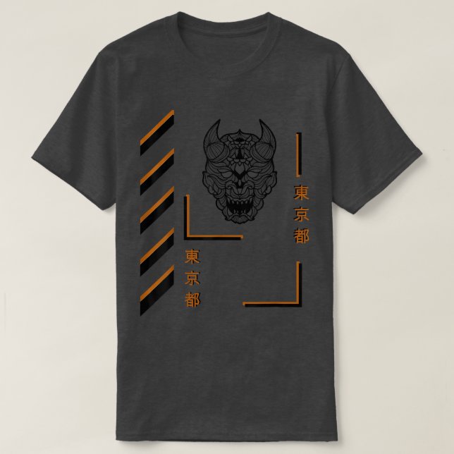 Camiseta Samurai mandala estilo verano ropa divertida (Diseño del anverso)