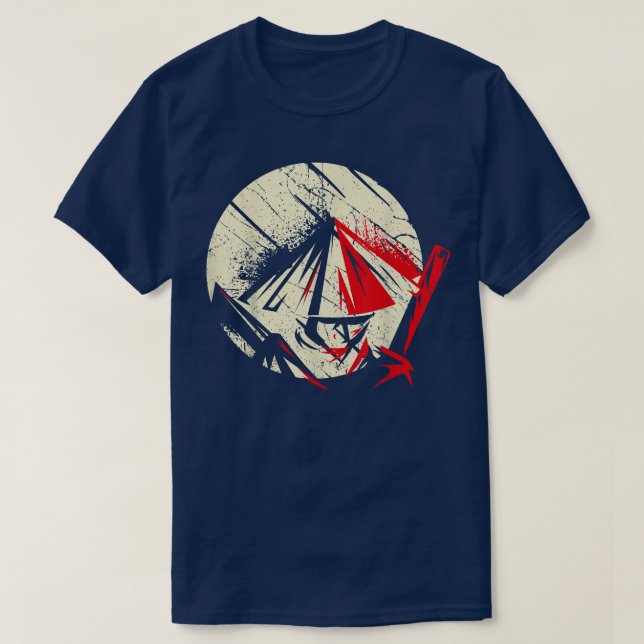 Camiseta Samurai Mask Shirt Samurai Swords Bushido Samurai (Diseño del anverso)