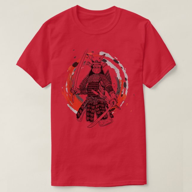Camiseta Samurai Mask Shirt Samurai Swords Bushido Samurai (Diseño del anverso)
