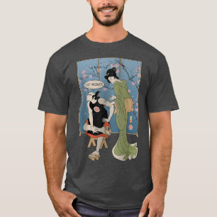 Camiseta Samurai, me vacunaron a Ukiyoe Geisha (2)