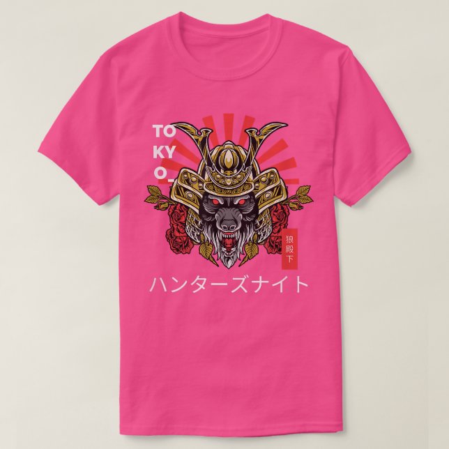 Camiseta Samurai Ninja Animal Tattoo Gr (Diseño del anverso)