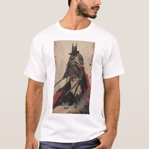 Camiseta Samurai Ninja Dark Knight con Katana T-Shi