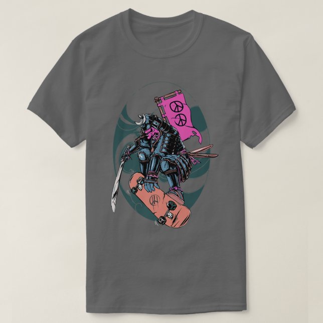 Camiseta Samurai Ninja Japan Skateboard Appartal (Diseño del anverso)