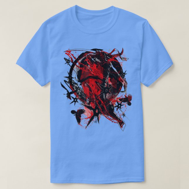 Camiseta samurai ninja Samurai Katana Ramen Ninja Kimono  (Diseño del anverso)