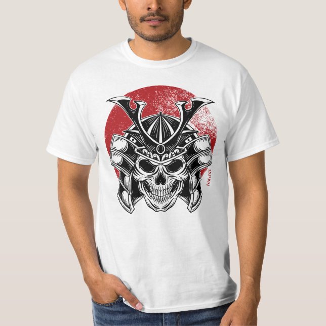 Camiseta Samurai Oni Mask/ Masculina Máscara Samurai Oni (Anverso)