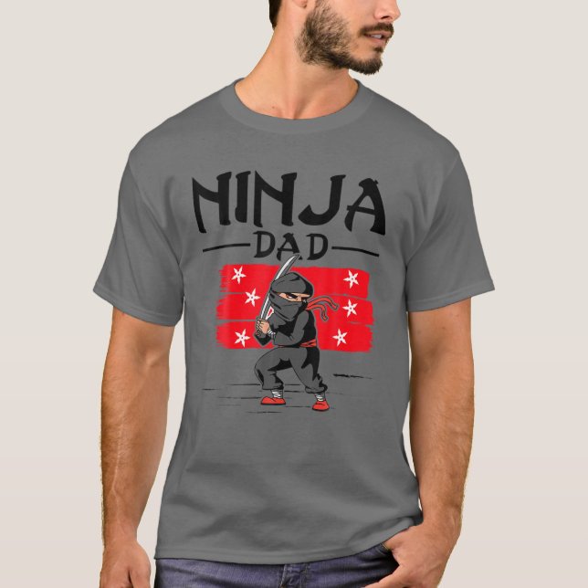 Camiseta Samurai - Padre Ninja Dad (Anverso)