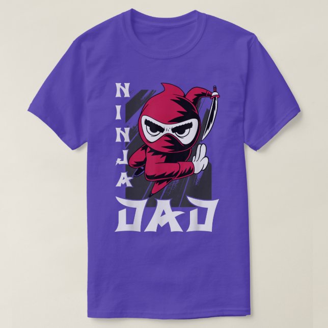 Camiseta Samurai - Padre Ninja Dad T-Shirt Copiar  (Diseño del anverso)