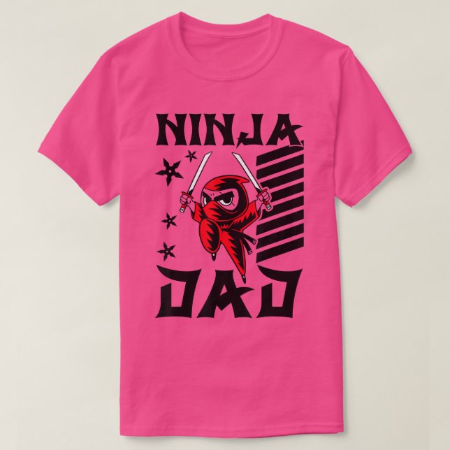Camiseta Samurai - Padre Ninja Dad T-Shirt Copiar  (Diseño del anverso)