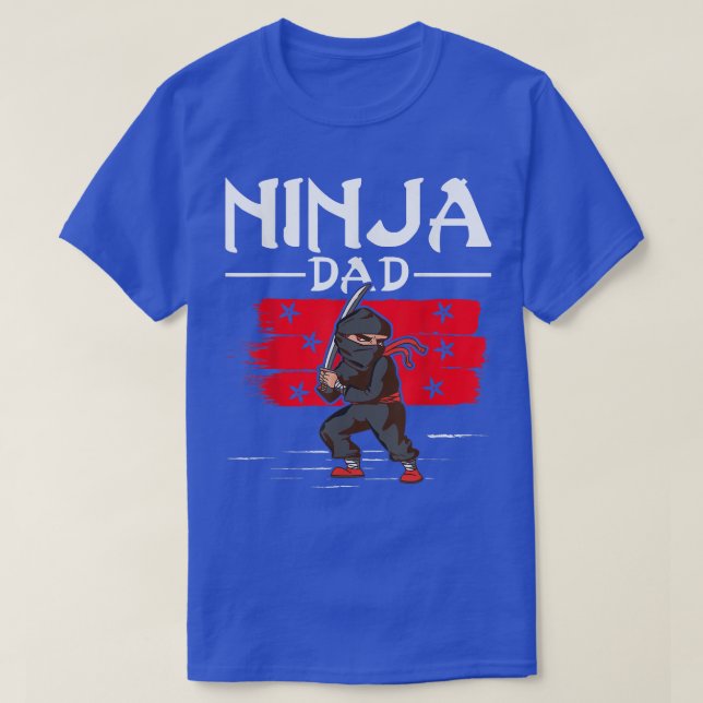 Camiseta Samurai - Padre Ninja Dad T-Shirt Copiar  (Diseño del anverso)