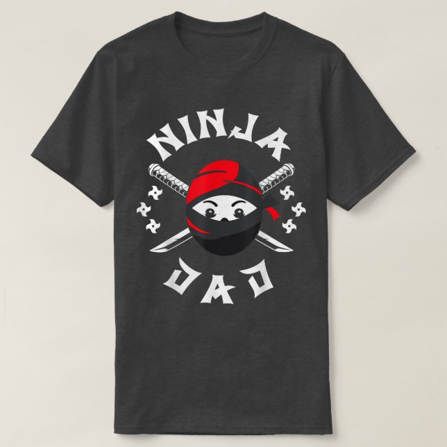 Camiseta Samurai - Padre Ninja Dad T-Shirt Copiar  (Diseño del anverso)